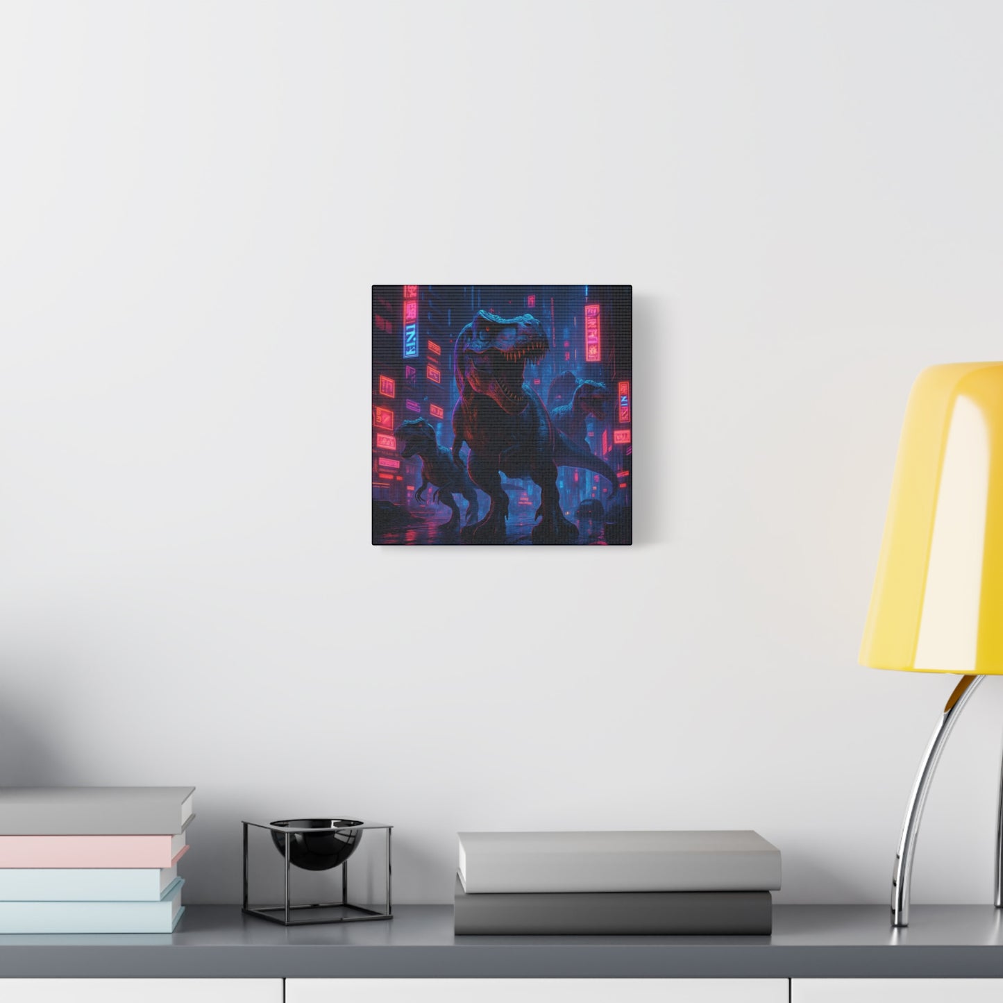 Cybercity Dinosaur Matte Canvas