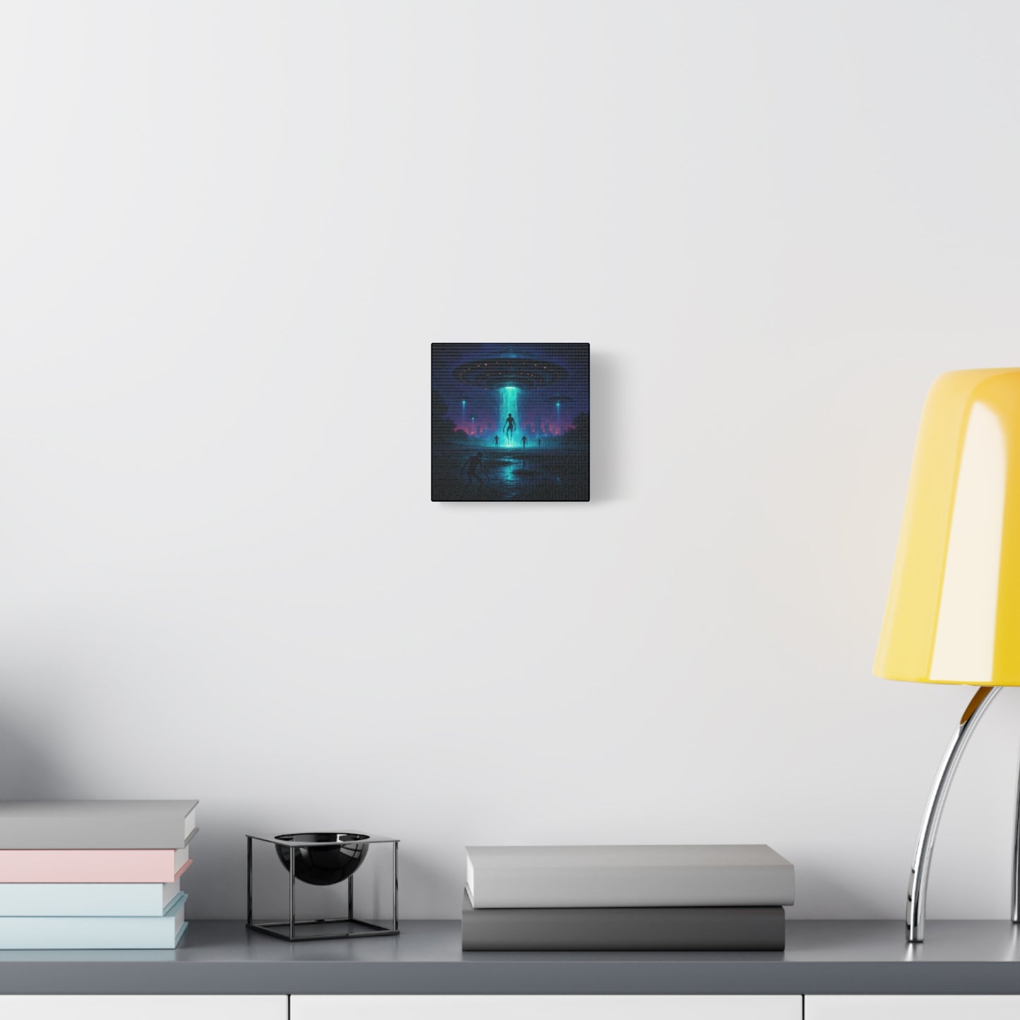 Alien Abduction Matte Canvas