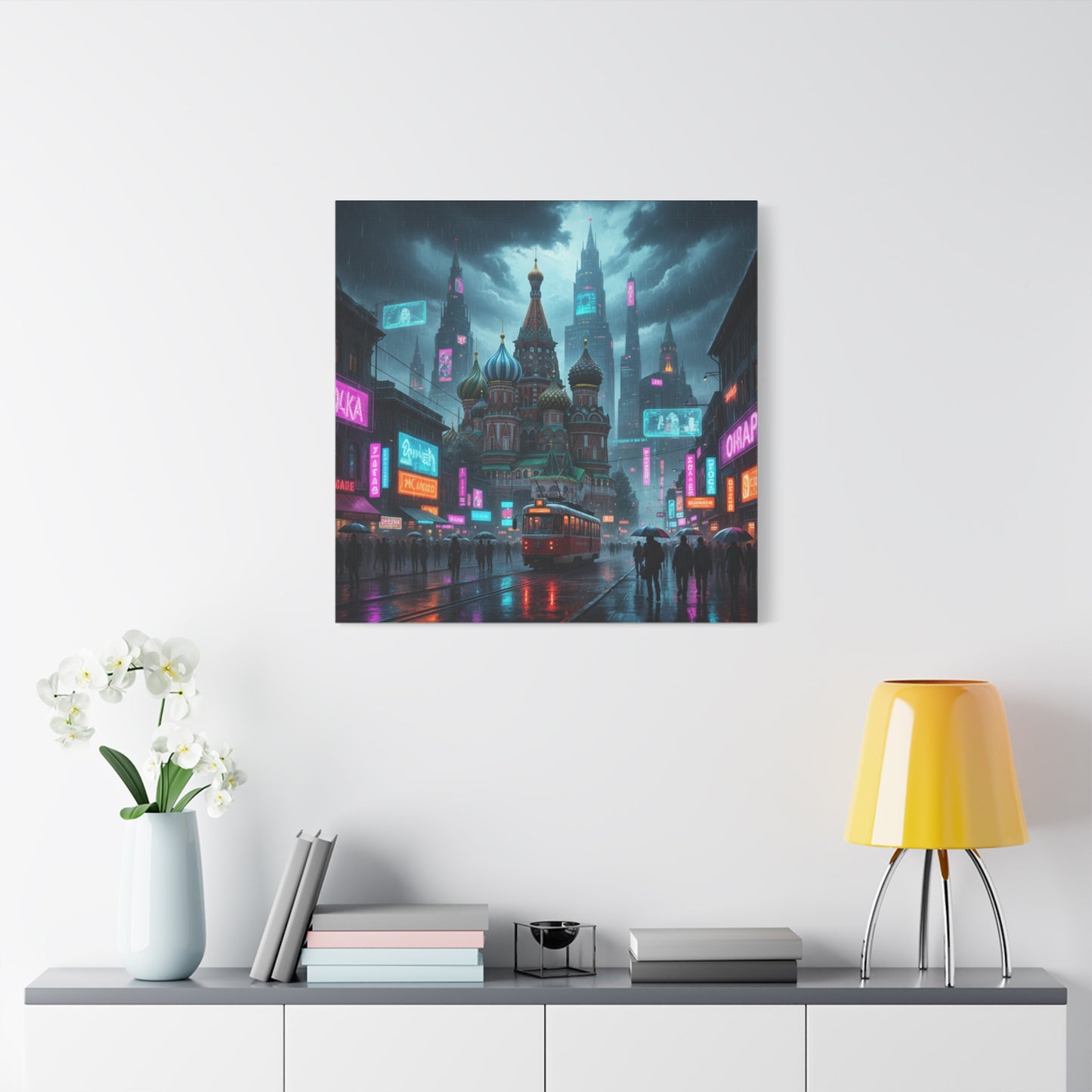 Cyber Moscow Matte Canvas