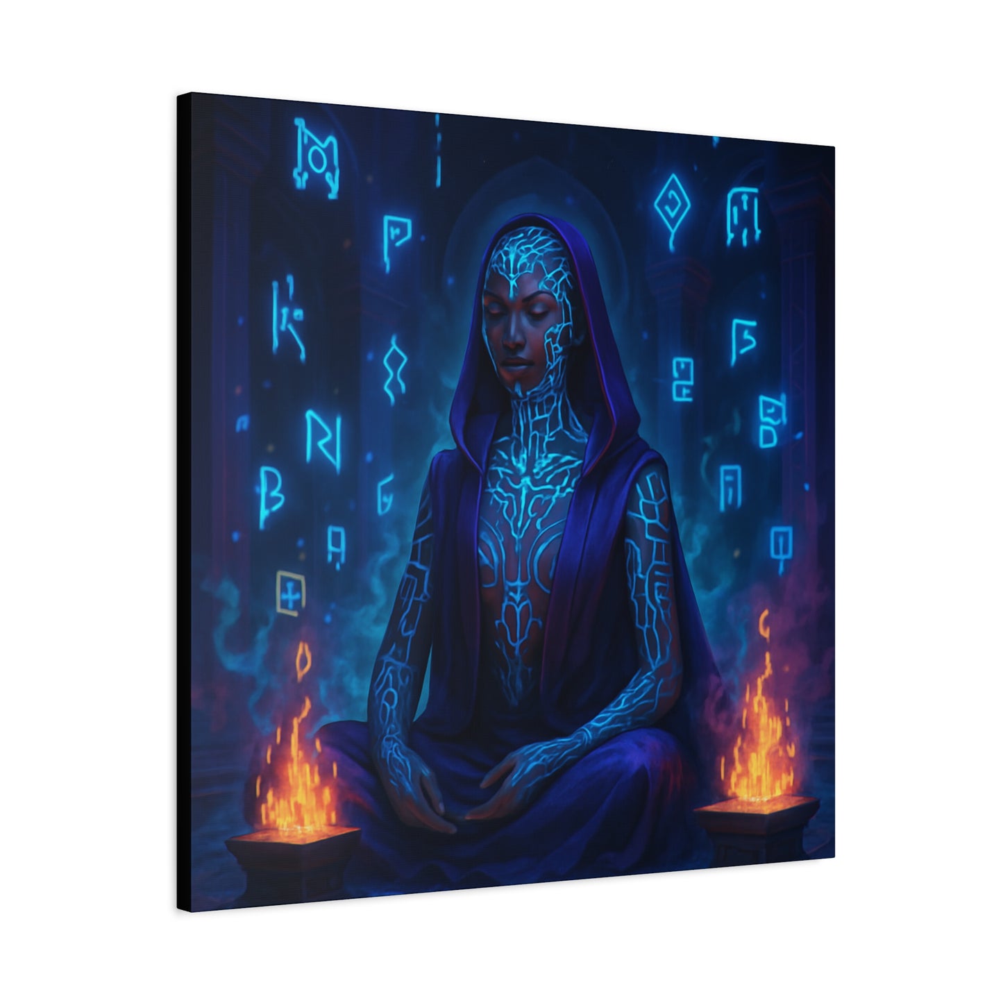 Mystic Runes Sorcerer Matte Canvas
