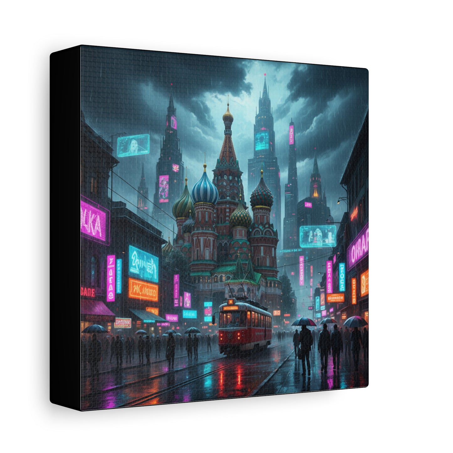 Cyber Moscow Matte Canvas