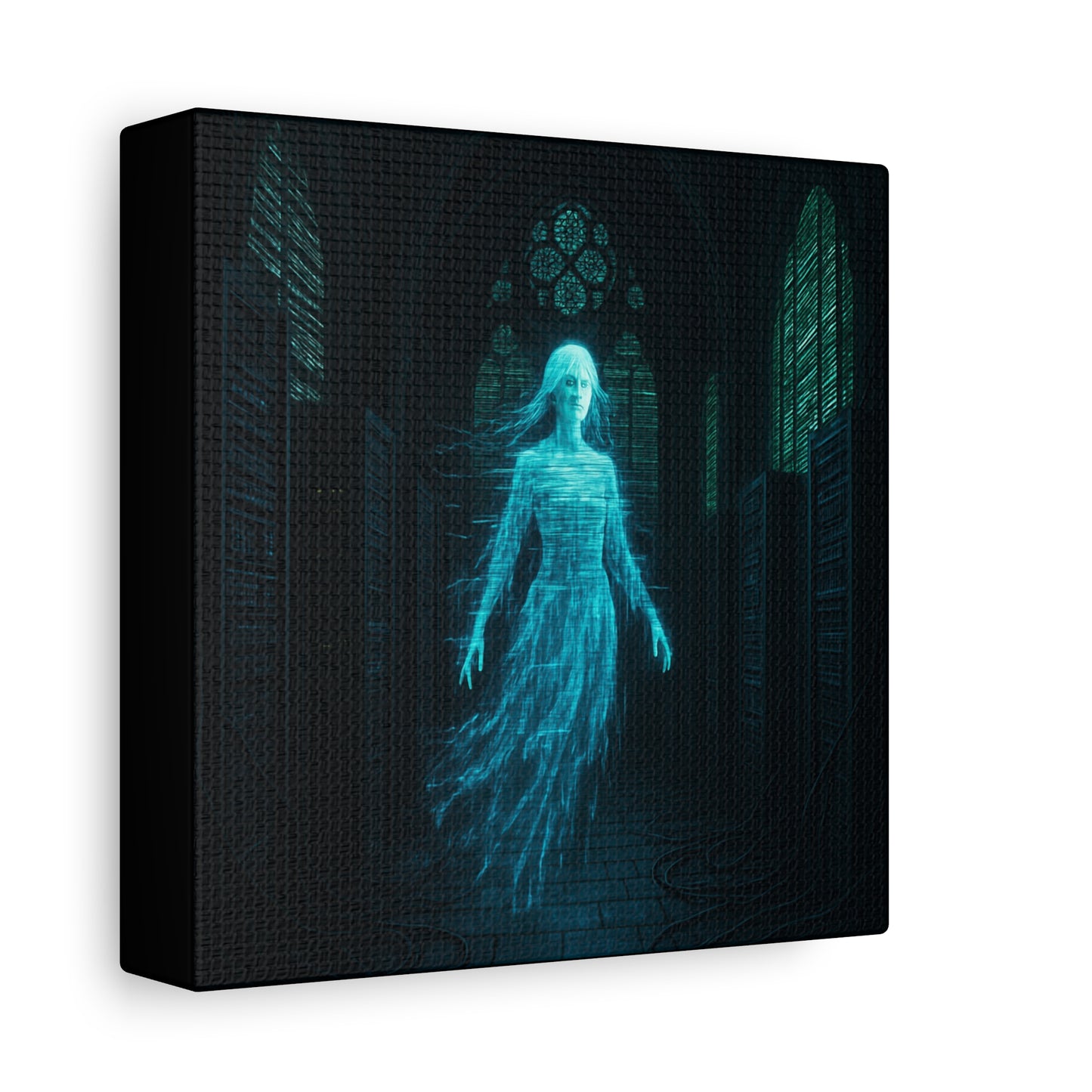 Digital Phantom in the Cathedral Matte Canvas