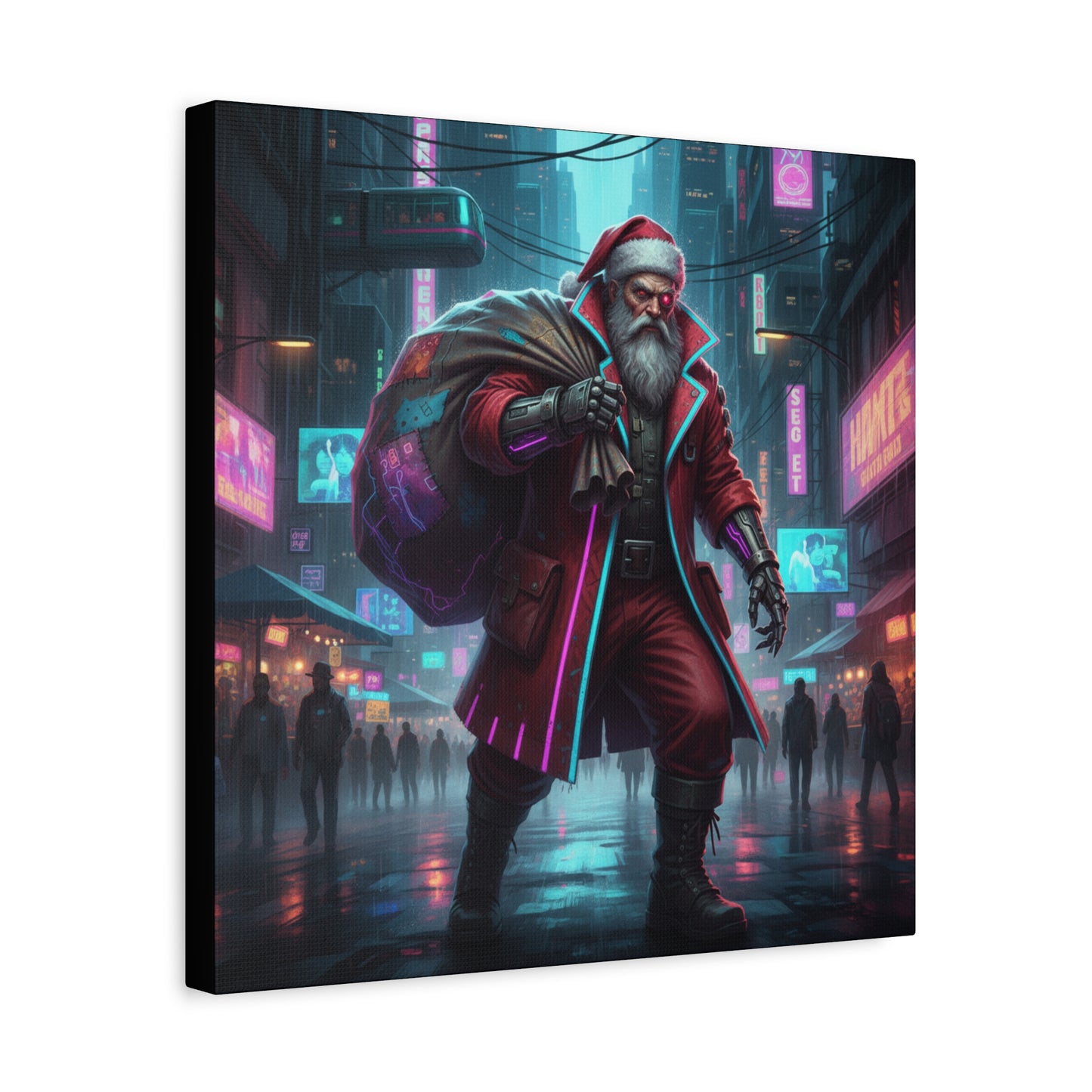 Cyber Santa Canvas